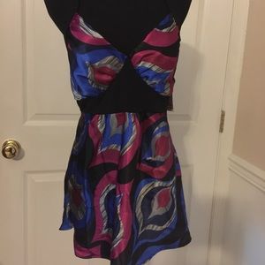 Ladies VOLUME 1 polyester tank top with tieback